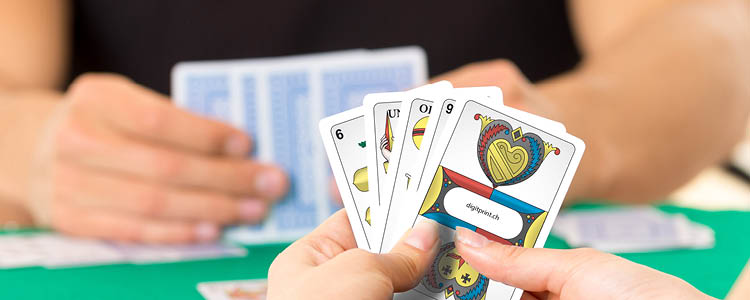 Jasskarten, Pokerkarten und Rommékarten