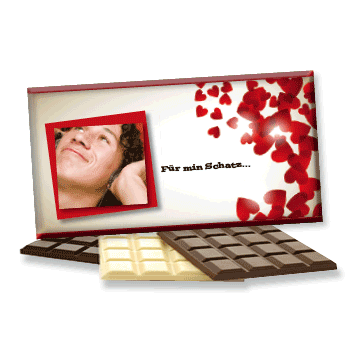 Valentinstag Foto-Schokolade 1023 | Für min Schatz