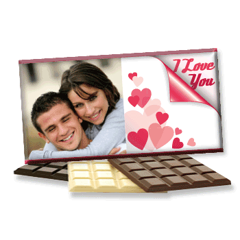 Valentinstag Foto-Schokolade 1053 | I Love You