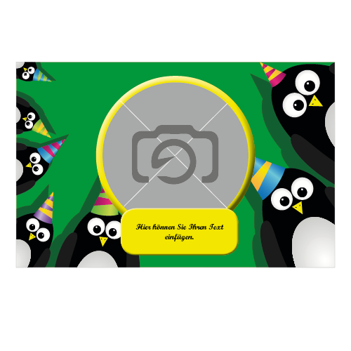 1031_Tee-Postkarte | Party-Pinguine