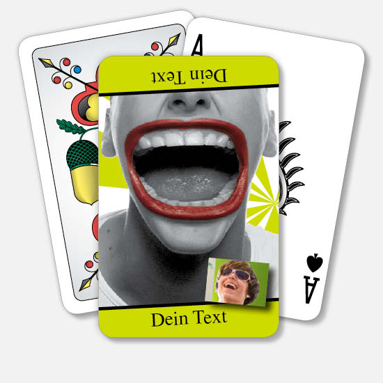 Jasskarten/Pokerkarten 1017 | Schrei vor Glück