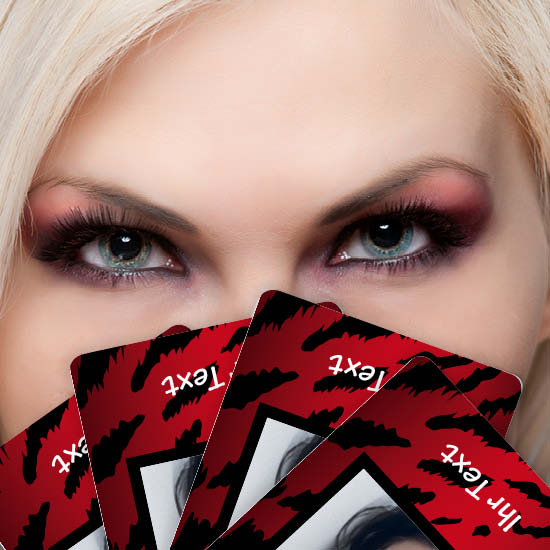 Jasskarten/Pokerkarten 1020 | Raubtiermuster