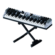 BRIXIES Mini-Bausatz Keyboard, 100 Bausteine, Level 1