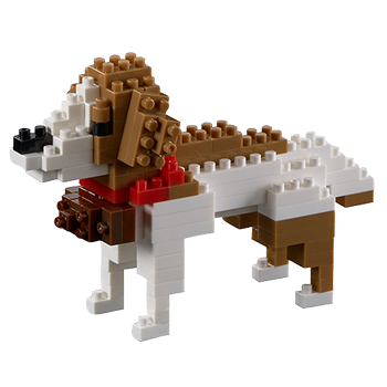 Bernhardiner Hund Mini-Bausatz von Brixies
