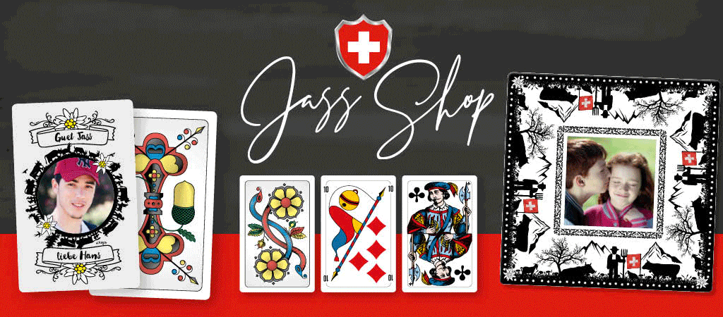 Digitprint Jass-Shop: personalisierbare Spiele wie Jasskarten, Jokerkarten, Yuno,  Pokerkarten, Jassteppiche, Jass-Tischset, Jass-Bierdeckel
