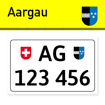 Schlüsselanhänger mit persönlichem Aargauer Kennzeichen