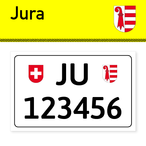 Schlüsselanhänger mit Kennzeichen von Jura