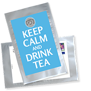 1034_Tee-Postkarte | Keep calm and drink tea - mit eigenem Foto