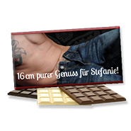 Foto-Schokolade für Frauen 1149 | 16 cm purer Genuss...