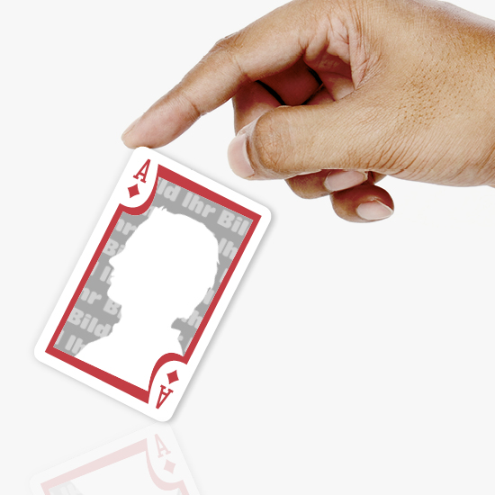 Foto-Spielkarten 1001 | Rückseite rot