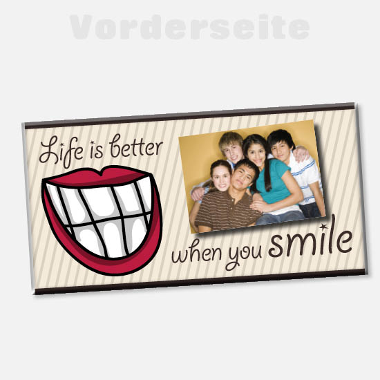 Foto-Schokolade 1105 | Life is better when you smile