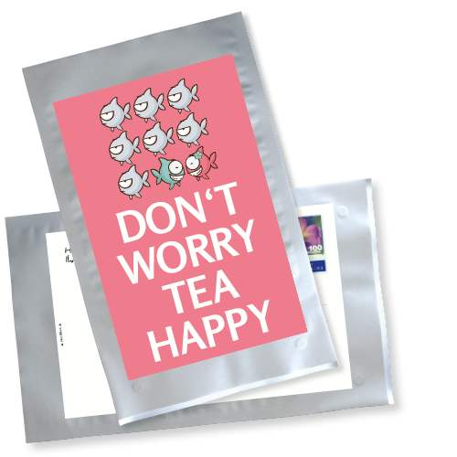 1036_Tee-Postkarte | Don't worry tea happy