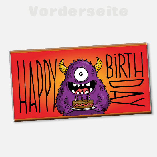 Foto-Schokolade 1136 | Happy-Monster-Birthday