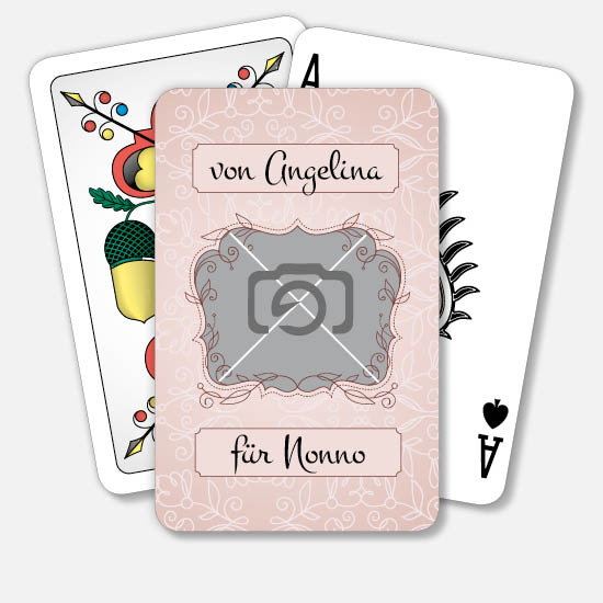 Jasskarten/Pokerkarten 1079 | Blumenornament
