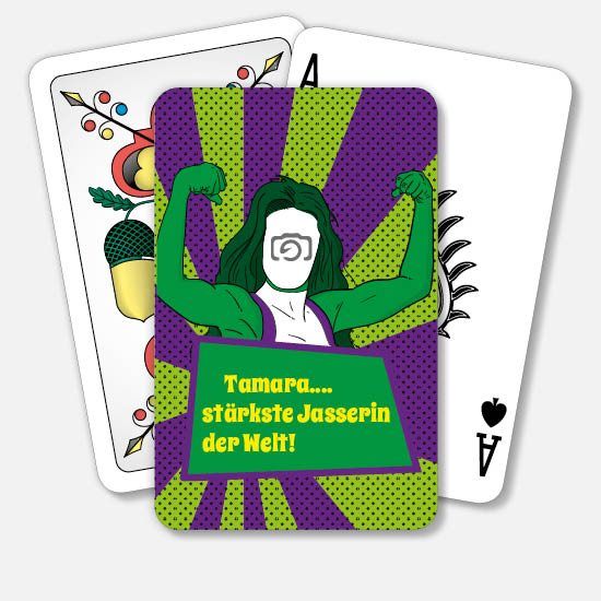 Jasskarten/Pokerkarten 1093 | stärkste Jasserin