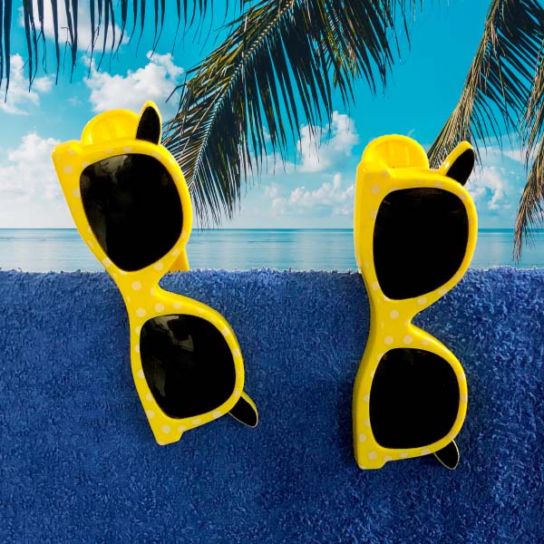 Gelbe Sonnenbrille BocaClips