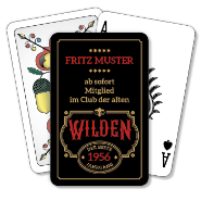 Jasskarten/Pokerkarten 1151 - Mitglied im Club der alten Wilden, personalisierbar